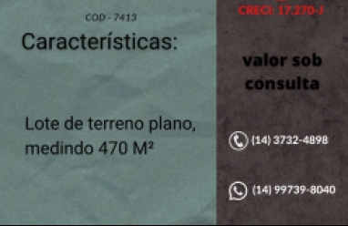 Terreno para venda em Águas de Santa Bárbara